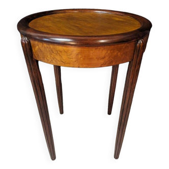 Art deco round pedestal table