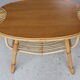 Table basse rotin années 60