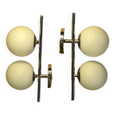 Paire d'appliques italiennes space age