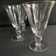 4 large conical glasses