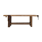 Carpenter's workbench in solid wood