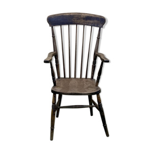 Fauteuil anglais en orme - fin