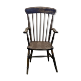 English elm armchair - late 19th century