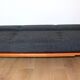 Canapé pliable danois vintage noir bouclé, années 1970