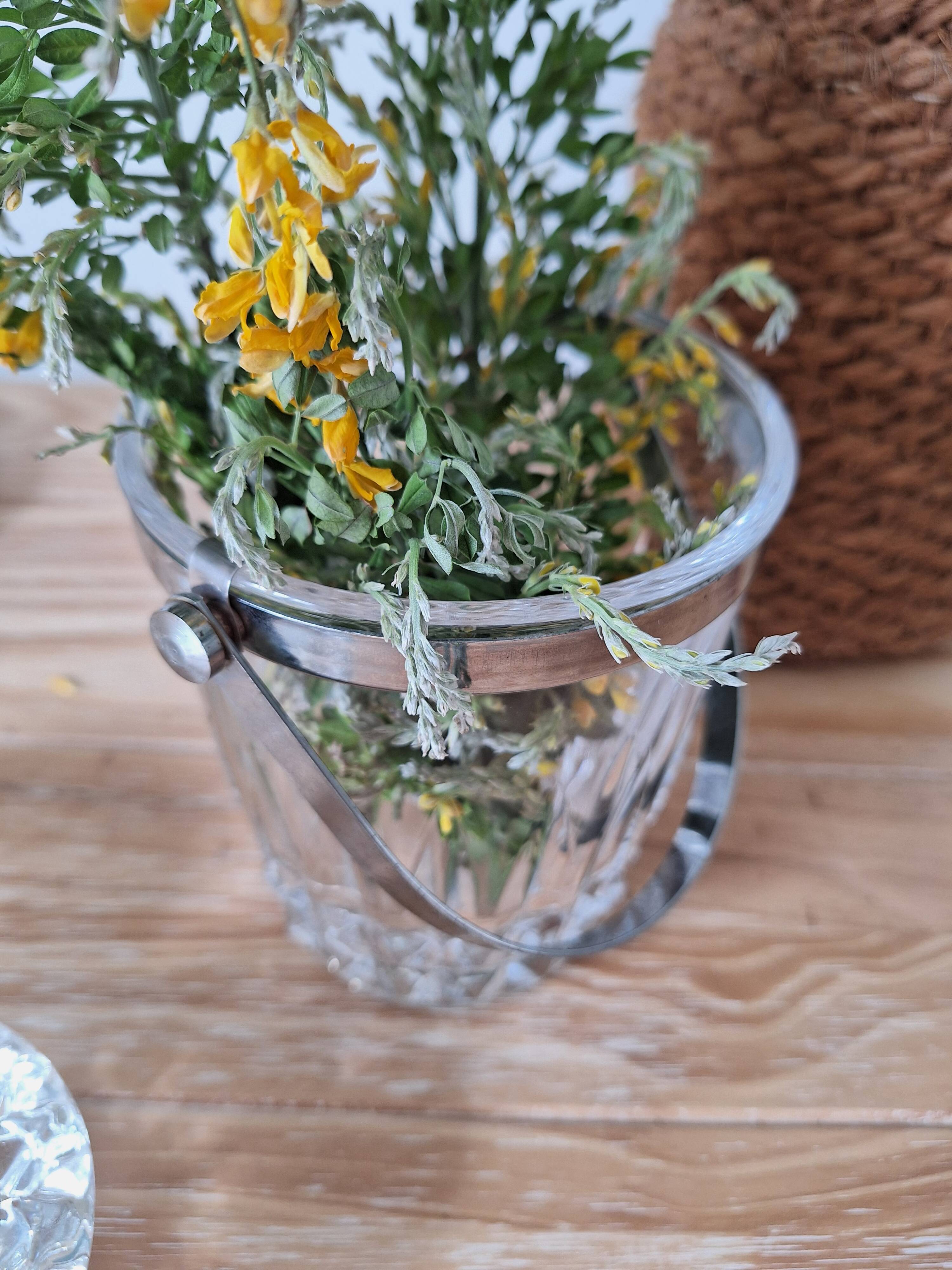 Vintage Arques crystal ice bucket