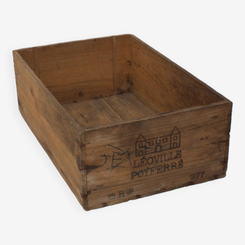 Old wooden wine bin 1977 Léoville Poyfferé home decor