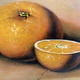 Pair of paintings "Oranges" and "Citrons"