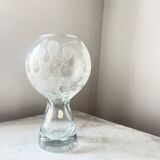 Vintage Art Glass Vase by Marita Voigt for Ilmenau, DDR East Germany