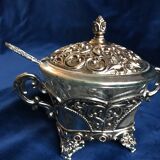 Silver metal sugar box