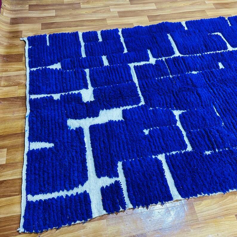 Majorelle blue rug 230cm x 150cm