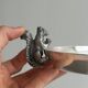 Small shiny silver metal dish