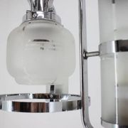 Chrome and glass Art Deco Bauhaus pendant, 1930s