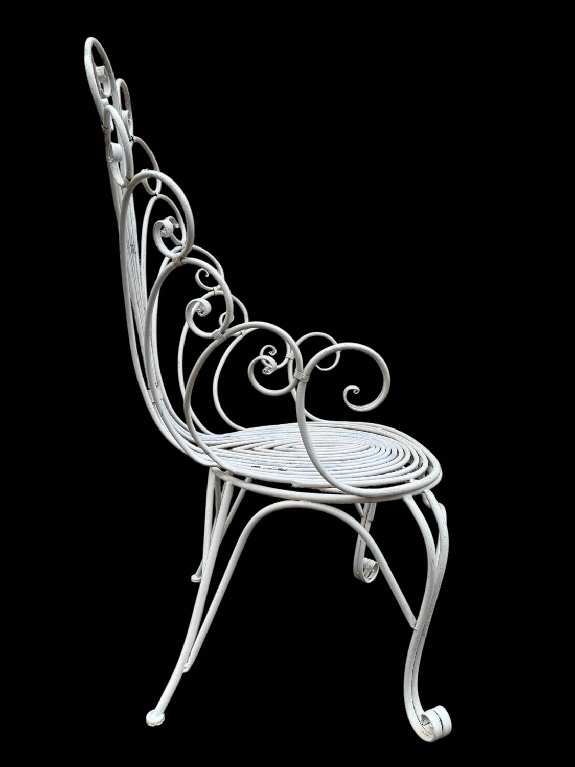 Set of 2 Provencal wrought iron armchairs from the 60s