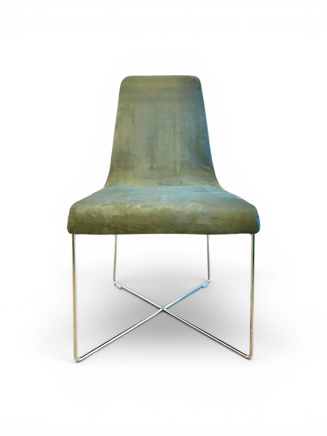 Chaises design Ligne Roset - So par Soda design - velours vert ni