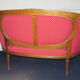 sofa style louis xvi th model medallion basket