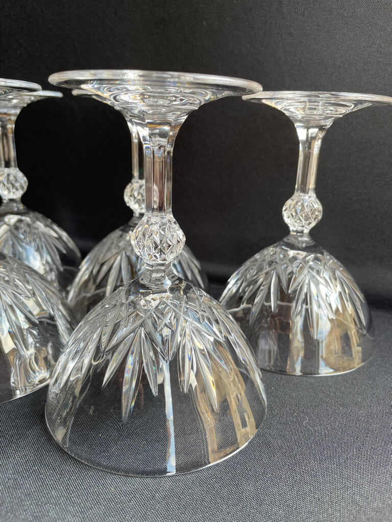 Champagne Glasses (5) - Mid-century modern - Crystal