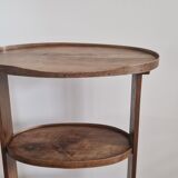 Antique walnut pedestal table furniture