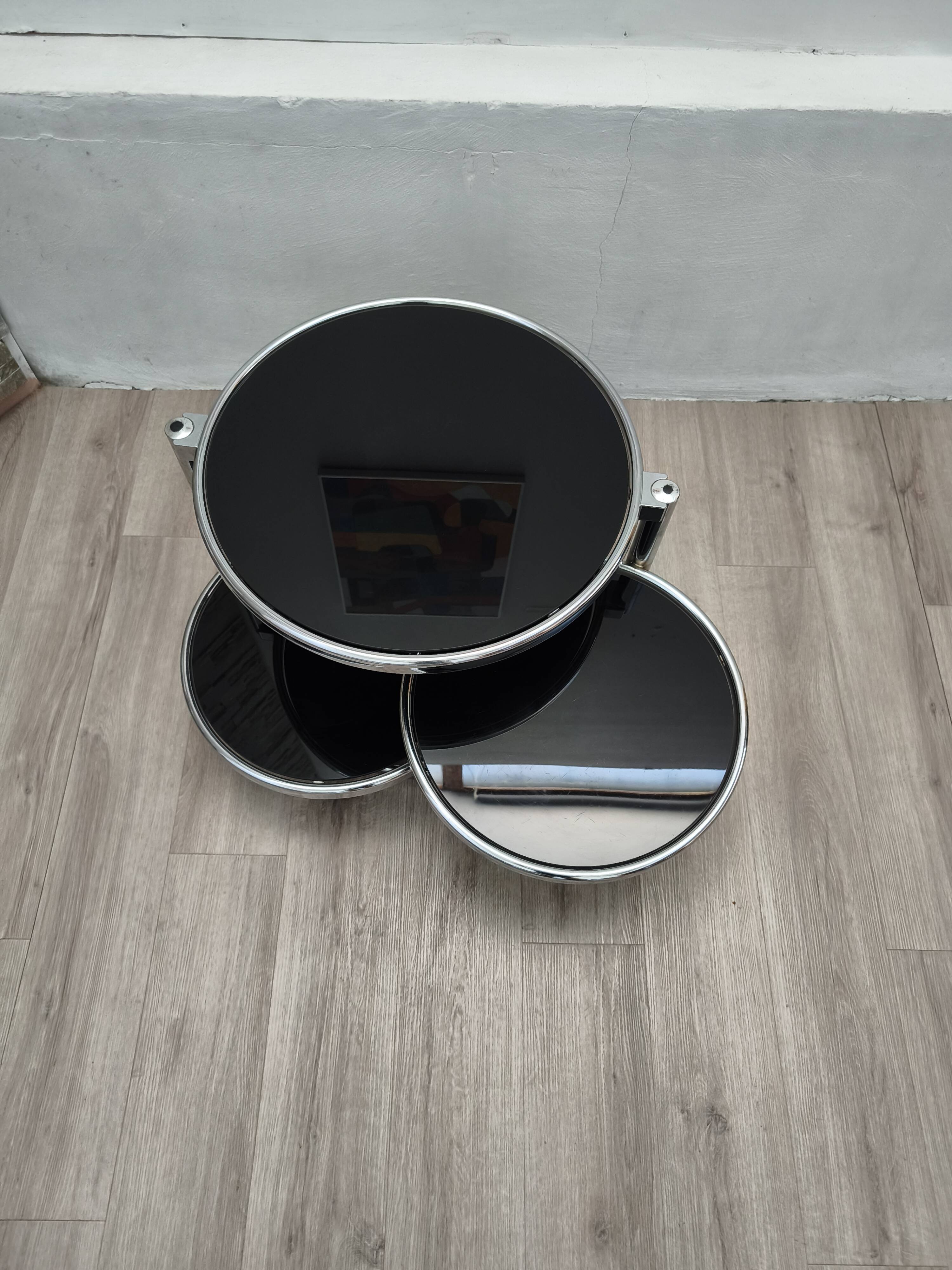 Leitmotiv 1970s rotating tray side table