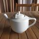 White porcelain teapot