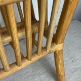 Rattan magazine rack