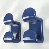Pair of Gedy 1970s hooks in vintage space age ABS