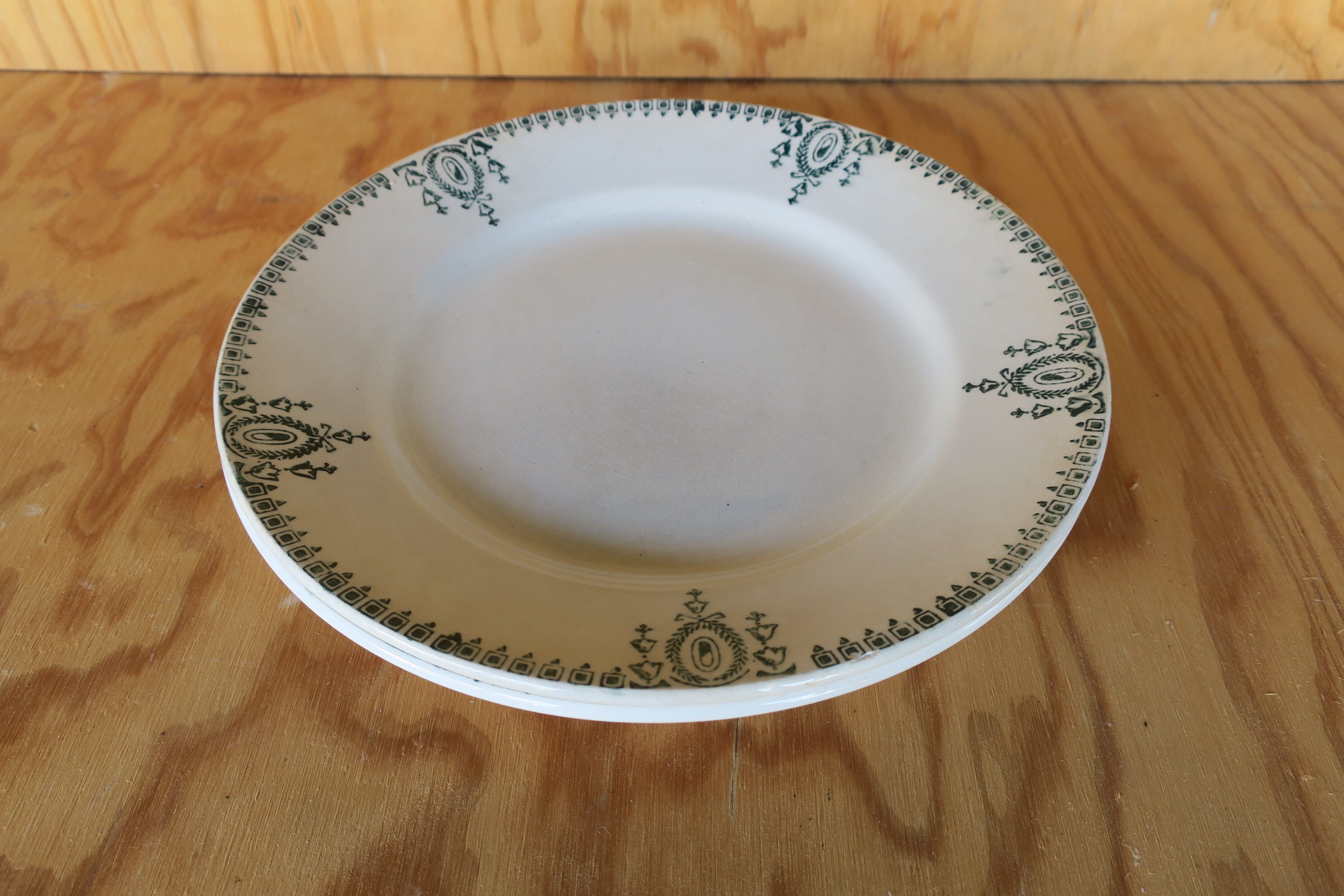 2 vintage St Amand plates