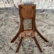Vintage Carved Wood Side Table Plant Stand #D996
