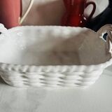 White ceramic basket