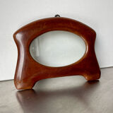 Art nouveau mahogany wooden frame measurements 18.5 cm x 15 cm  opening 12 cm x 7.5 cm
