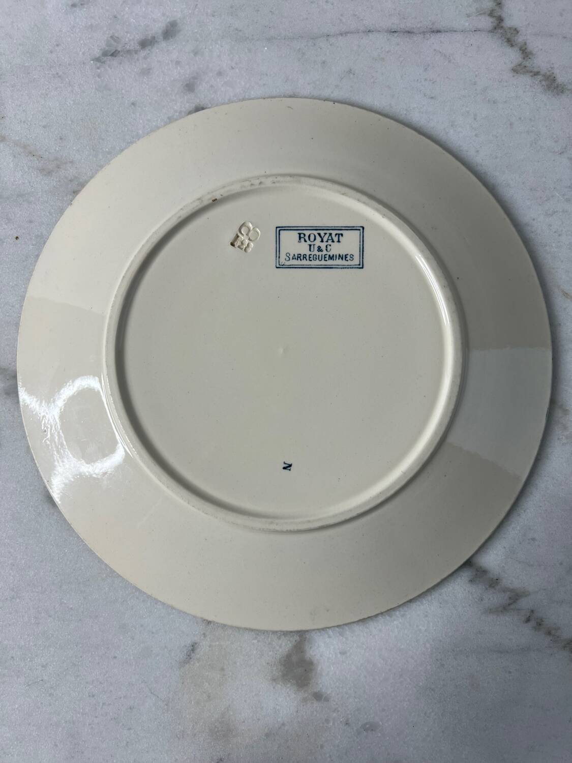 Royat Sarreguemines Terre de Fer flat plate