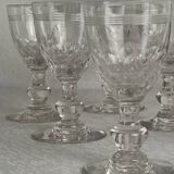 6 Baccarat “Chauny” crystal liqueur glasses