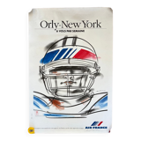 Signed; air france orly new-york poster henri matchavariani (vogue illustrator) 1992