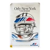 Signed; air france orly new-york poster henri matchavariani (vogue illustrator) 1992