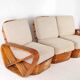 Rattan sofa by Paul Frankl