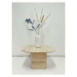 Travertine coffee table