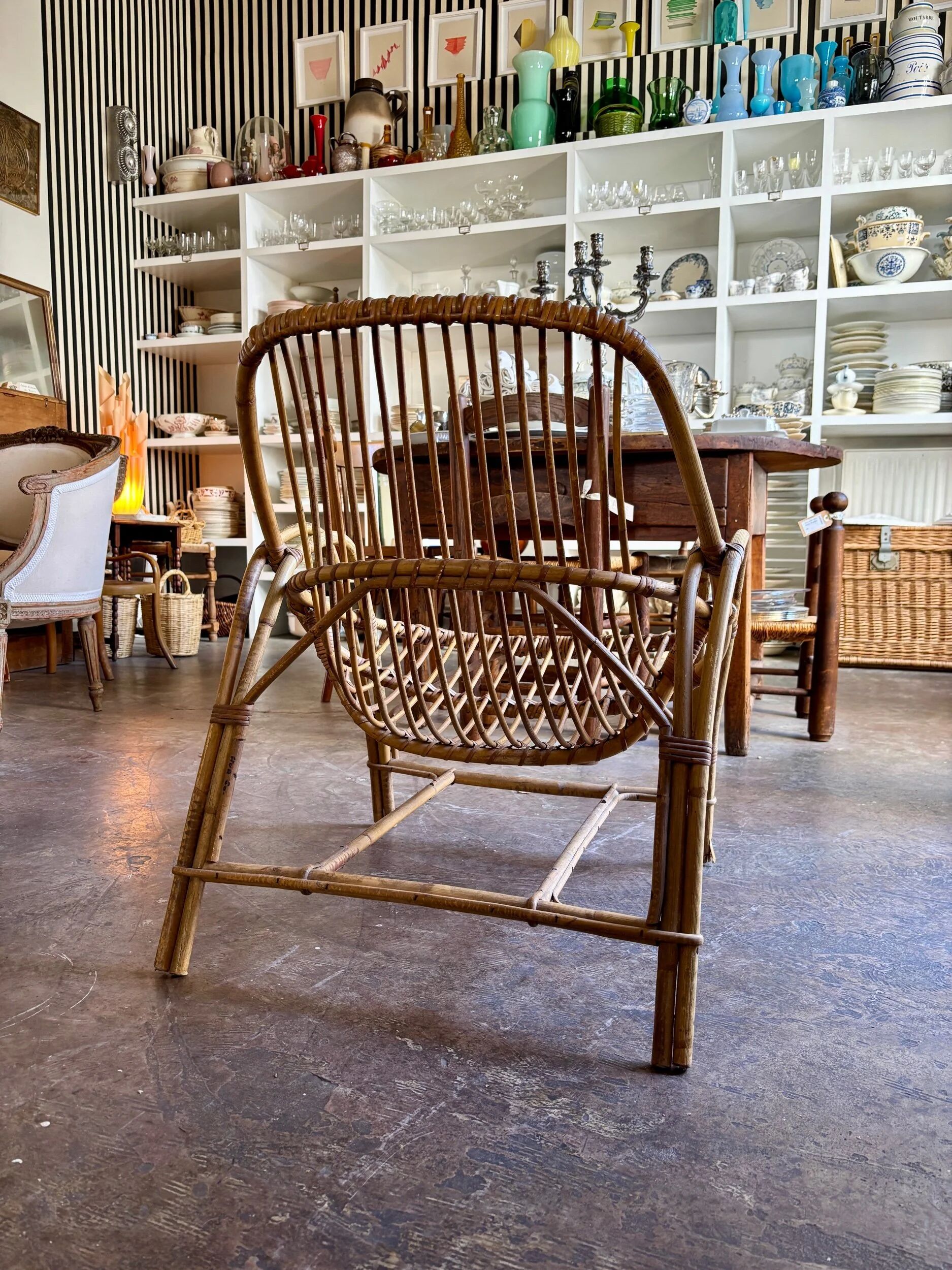 1960s rattan armchair no. 1