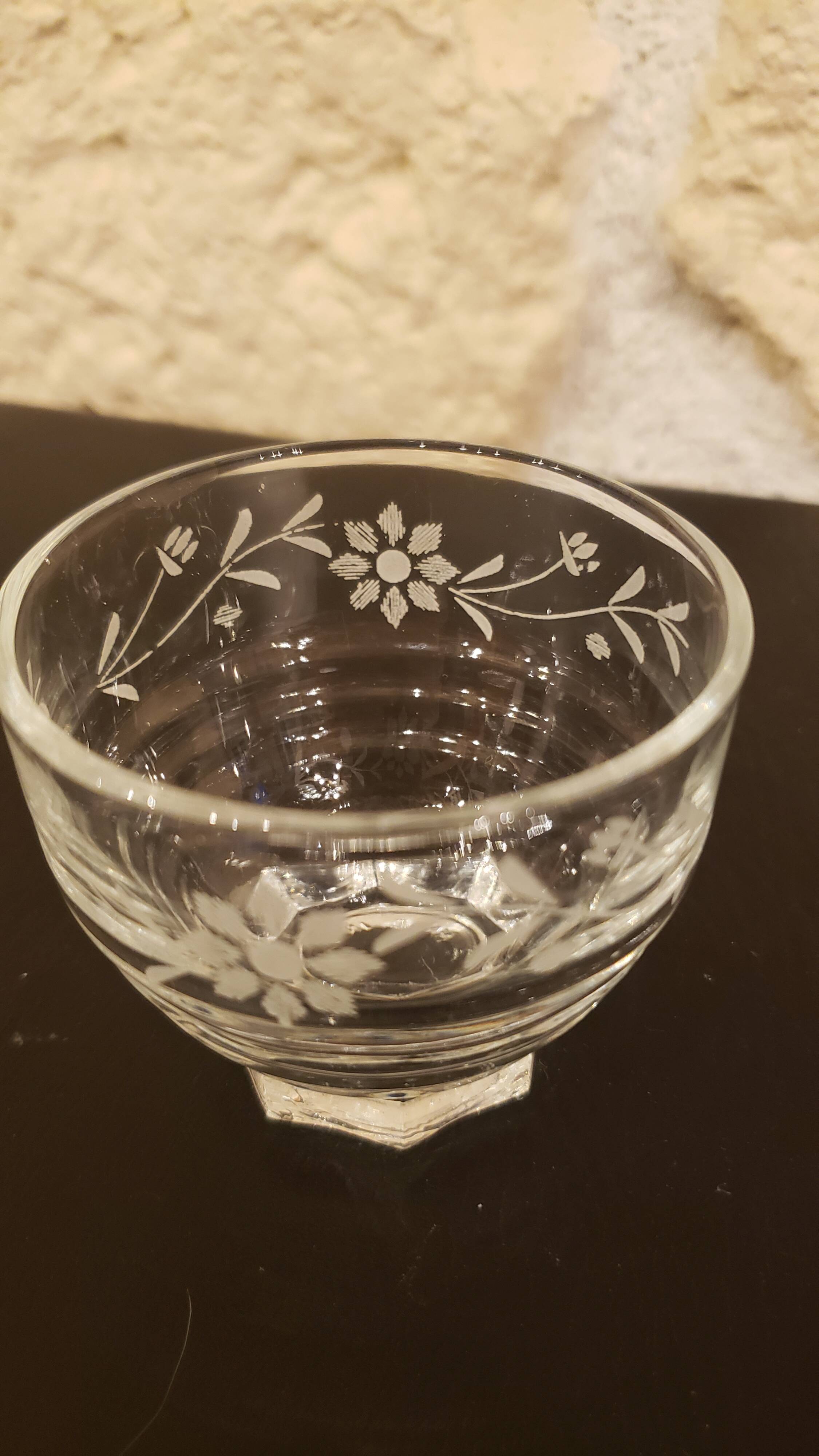 14 small 50s star stem glasses