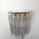 Brass and Murano wall light by Venini by Novaresi