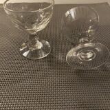 Verre à liqueur à facette Napoléon 3