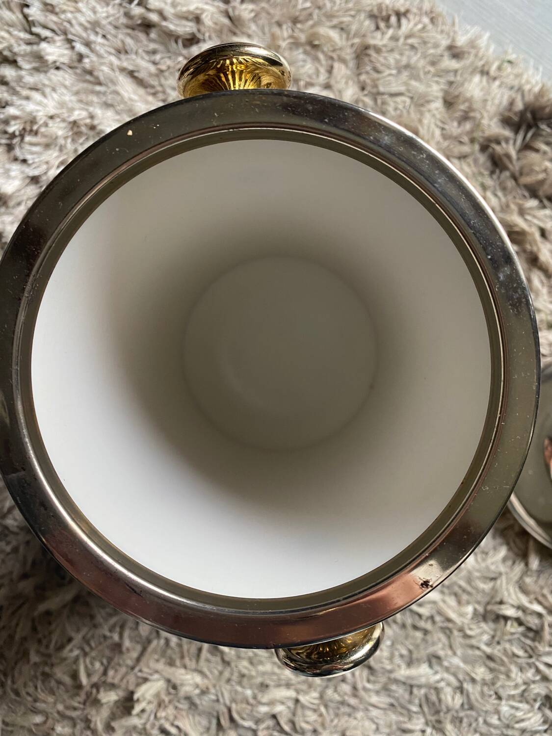 70s silver metal ice bucket