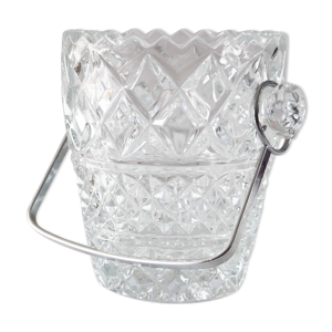 Seau à glace en cristal - losanges