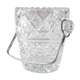 Crystal ice bucket diamond pattern