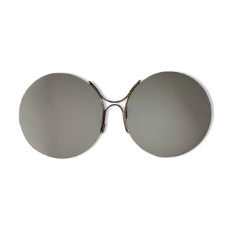 Large modern Italian wall mirror from the mid-20th century.