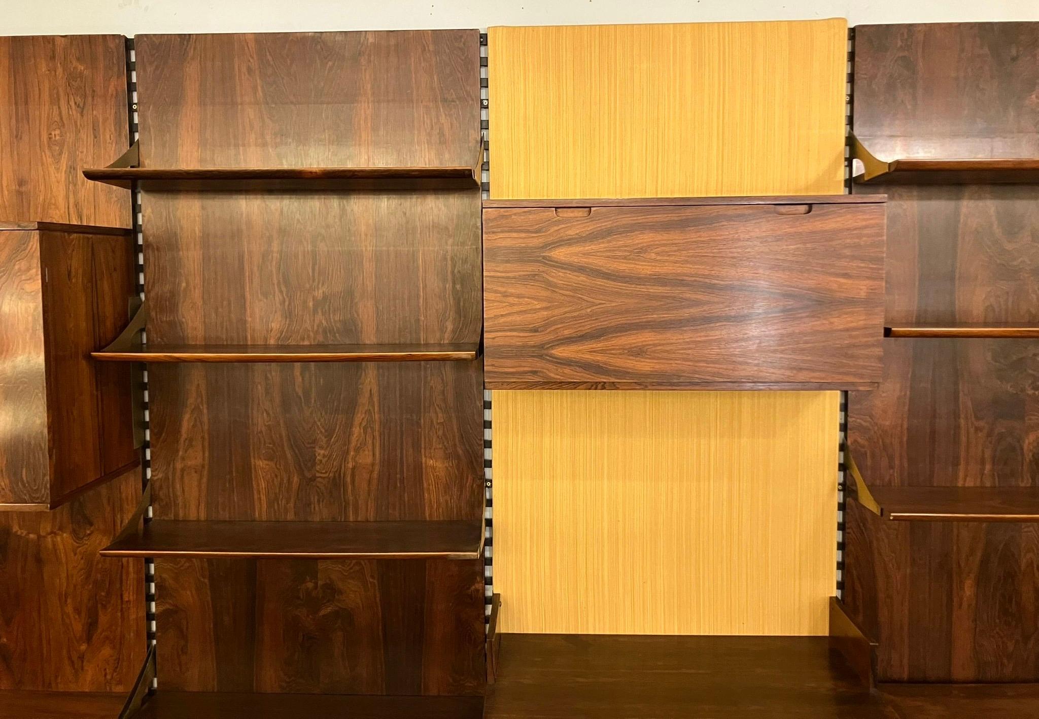 Mid-century modern wall unit by Raffaella Crespi, Italy, 1960s.