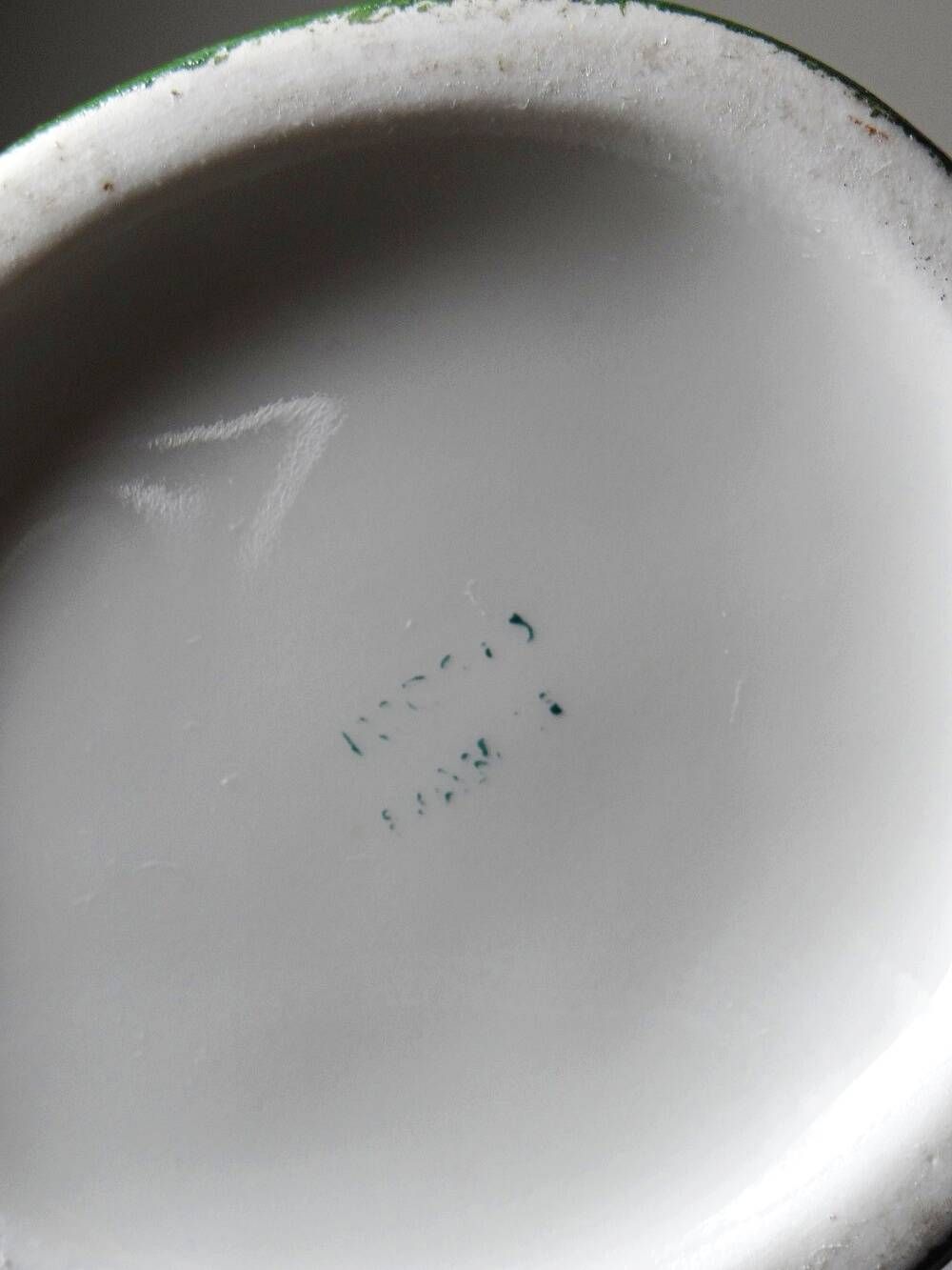 Antique porcelain bottle from Limoges in the style of Robj, 1920s-1930s.