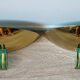 Vintage half-moon wall lights