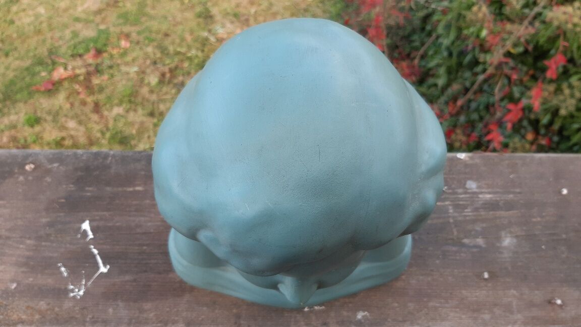 Ceramic bust Sarreguemines France