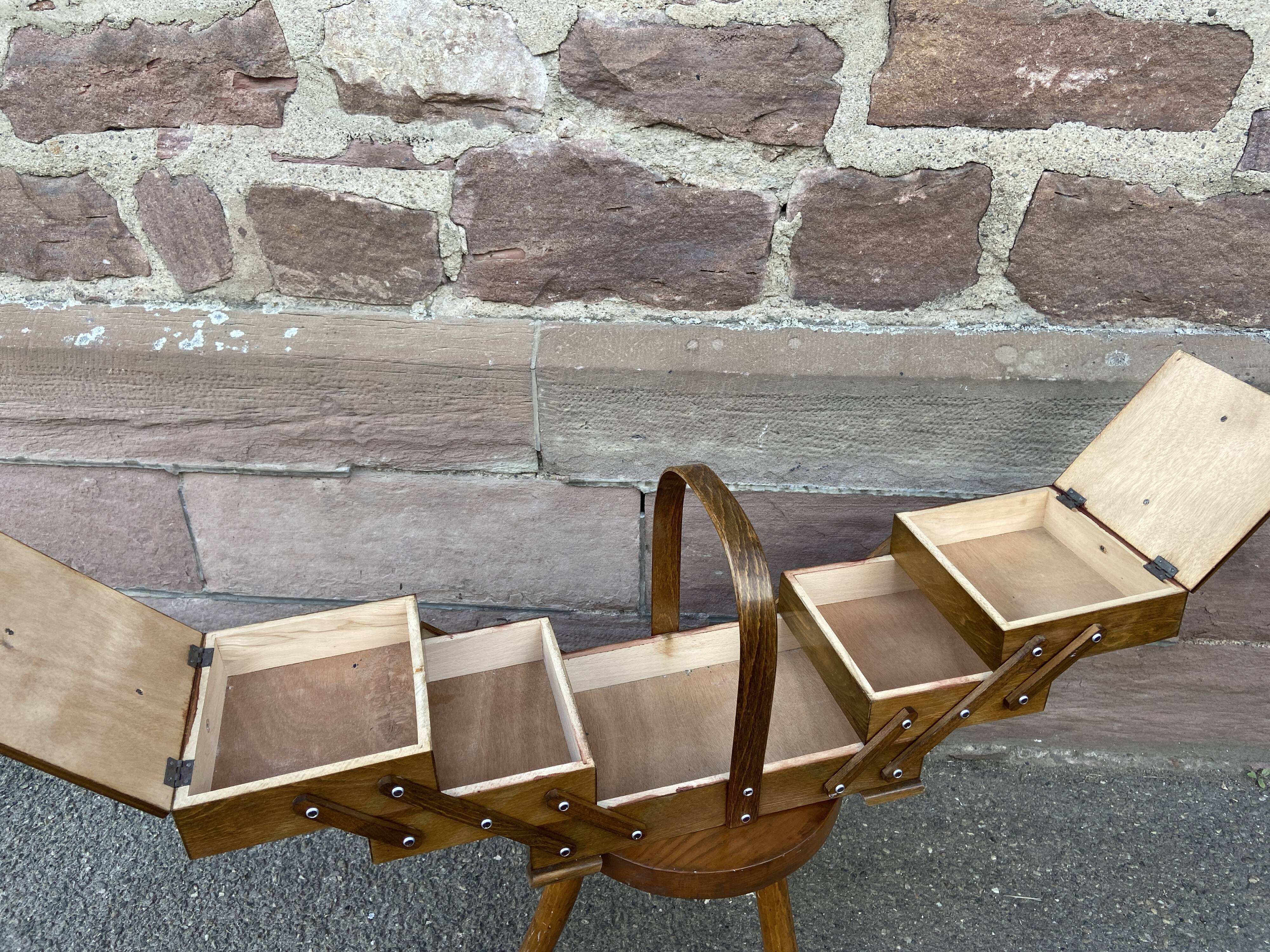 Vintage sewing basket