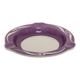 Purple lilac ceramic porcelain ashtray mid-century, Europe, 1970s