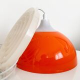 Red Space Age Ceiling Light by A. Schröder Kemi, Denmark 1970s